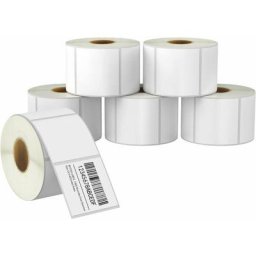 Rouleaux Étiquettes Thermiques du Barcode et Adresse, 60mm x 50mm, Adhésif Premium et Perforé [1