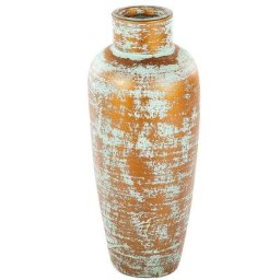 Vase Décoratif Vert et Doré en Terre Cuite 56 cm Peint à la Main Effet Vieilli Gonnos - Doré