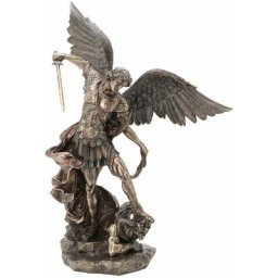 Figurines en bronze San Miguel sur le délicieux Dorado Bronze 25x40x52cm 22282 - Dorado - Signes