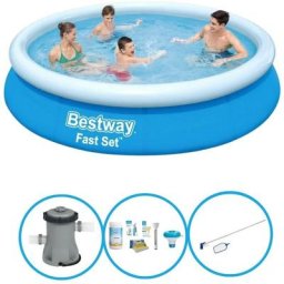 Bestway - Piscine Fast Set - Ensemble de piscine - 366x76 cm - Bleu