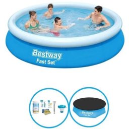 Bestway - Piscine Fast Set 366x76 cm - Forfait Piscine - Bleu