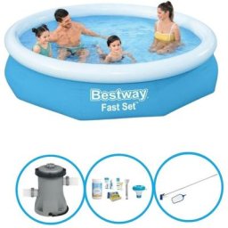 Bestway - Piscine Fast Set - Ensemble de piscine - 305x66 cm - Bleu