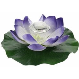 Nenuphar Solaire Lampe,Imperméable à l'eau Solaire Multicolore led Couleur Changeante Lotus Fleur