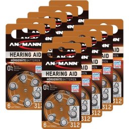 Ansmann Piles auditives 312 1,4V (lot de 10)