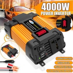 4000W convertisseur de Tension DC 12v 220v, avec Double chargeur USB 4.2 A Affichage de la