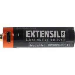Pile rechargeable aa Mignon avec prise micro-USB (920mAh, 3,7V, Li-ion) - Extensilo