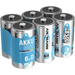 Ansmann Piles rechargeables Mono d 8500 mAh 1,2 v (lot de 6)