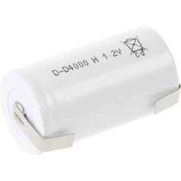 Pile rechargeable spéciale LR20 (d) résiste aux températures élevées, cosses à souder en u, à tête
