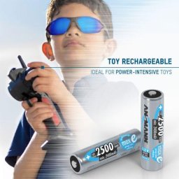 Ansmann Piles rechargeables HR6 NiMH 2500 mAh 1,2 v (lot de 8)