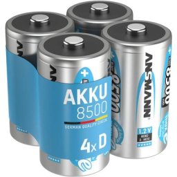 Ansmann Piles rechargeables Mono d 8500 mAh 1,2 v (lot de 4)