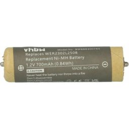 Batterie compatible avec Panasonic ER230, ER2301, ER2302 rasoir tondeuse électrique (700mAh, 1,2V,