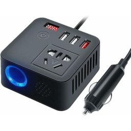 150W Onduleur de Voiture, dc 12V/24V vers ac 110V/220V Convertisseur de Tension de Puissance PD3.0