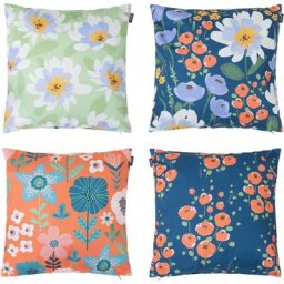 Veeva - Coussins d'assise, Lot de 4, 43cm x 43cm, Coussins de Siège, Résistant à l'eau, Coussins