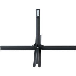 Base en Croix pour Parasol en Acier Noir 4,5 Kg 100 cm Usage Extérieur Vicchio - Noir