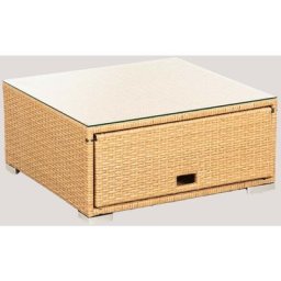 Modules pour Ensemble de Jardin en Rotin Synthétique Fyers Style Sklum Table D'appoint