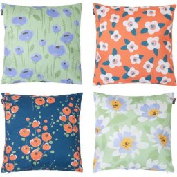 Veeva - Coussins d'assise, Lot de 4, 43cm x 43cm, Coussins de Siège, Résistant à l'eau, Coussins