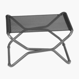 Repose pieds de jardin pliable Lafuma Mobilier next - Black Tube Basalte