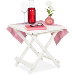 Table pliante en bois, pour salon, balcon et terrasse, robuste, console, hlp : 50 x 50 x 50 cm,