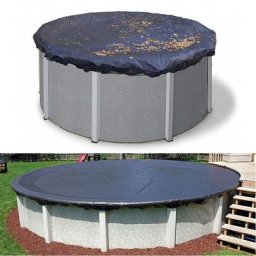 Couverture de Piscine d'hiver Ronde 36020cm pour Piscine bâche, 210D grand couvercle extérieur rond