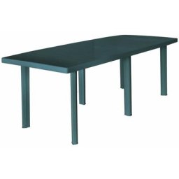 Table de jardin Contemporain - Table à manger de jardin - Vert 210 x 96 x 72 cm Plastique