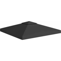Toile de toit de belvédère Rapide à Installer Tonnelle Tente Pavillon - 2 niveaux 310 g/m² 3x3 m