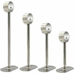 Lot de 4 Support De Tringle a Rideaux en acier inoxydable Porte-Tringle Rideau de Douche Support