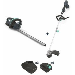 Pack taille-haie + débroussailleuse à batterie Novarden Nomad +3 batterie et 3 chargeurs