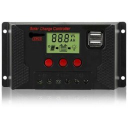 Contrôleur de charge solaire 100 a, contrôleur de panneau solaire 12 V/24 v avec écran lcd