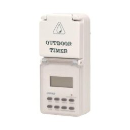 Orno - Prise extérieure avec programmateur et écran lcd