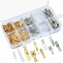 150 Pièces Cosse a Sertir Electrique Automobile Kit, 6,3mm 4,8mm 2,8mm Fil Électrique Connecteurs