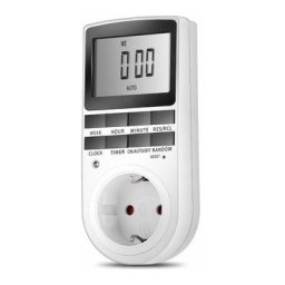 Minuterie lectrique et numrique pour prise de courant avec grand cran lcd et faible