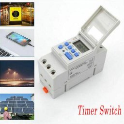 THC15A Minuterie Relais 12V Alimentation LCD numérique DIN programmable
