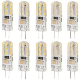 10 pièces G4 led ampoule Double pieds Base 1.5W AC110V 110LM Silicone ampoule pour éclairage