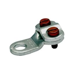 Klauke - 572R6 Cosse à oeillet 2 vis Section max.=10 mm² ø du trou=6.5 mm non isolé métal 1 pc(s)