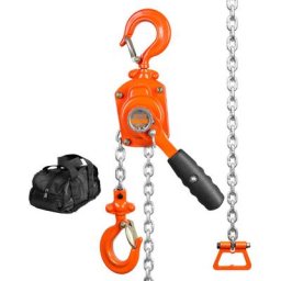 Mini Palan a Levier Manuel 0,5 t Palan a Chaine a Cliquet Manutention Levage 2,8 m Acier Carbone