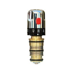 1 kit de réparation thermostatique pour robinet de baignoire et douche en laiton massif chromé