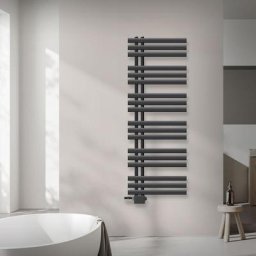 Design Serviette de fer em - x 1400 mm 500 - anthracite - chauffe-serviettes Radiateur