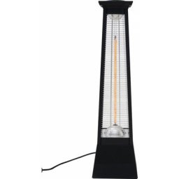 Chauffage électrique radiant en fibre de carbone Volcano - 2000W - Noir