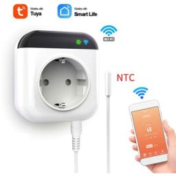 Thermostat Wifi intelligent Programmable, regulateur de temperature prise sans fil 15A, controle