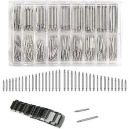300pcs Barrettes à Ressort Montre, Tige Montre, Barrettes à Ressort pour Bracelet de Montre, Kit de
