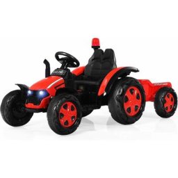 Tracteur Electrique avec Remorque, Voiture Vehicule Electrique pour Enfants 12V 7Ah avec