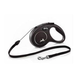 Laisse New Classic s Cord 5 m black Flexi CL10C5-251-S-20 - Noir