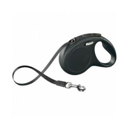Laisse New Classic m Tape 5 m black Flexi CL20T5-251-S-20 - Noir
