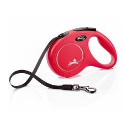Laisse New Classic m Tape 5 m red Flexi CL20T5-251-R-20 - Rouge