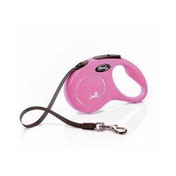 Laisse New Classic s Tape 5 m pink Flexi CL10T5-251-P-20 - Rose