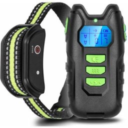 Collier de Dressage pour Chiens Rechargeable Télécommande avec Portée de 300m IP67 Étanche Collier