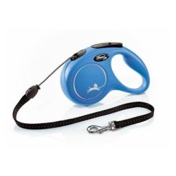 Laisse New Classic M Cord 5 m blue Flexi CL20C5-251-BL-20 - Bleu