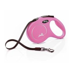 Laisse New Classic m Tape 5 m pink Flexi CL20T5-251-P-20 - Rose