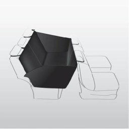 Trixie - Housse de siège auto pour chiens 150 x 135 cm Noir Noir