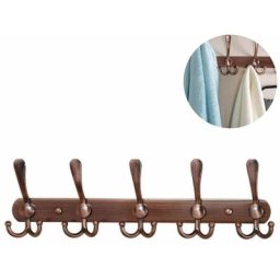 Porte-Manteau Mural Long, 5 Crochets Tri Pour Suspendre Des Manteaux, Crochets Muraux,